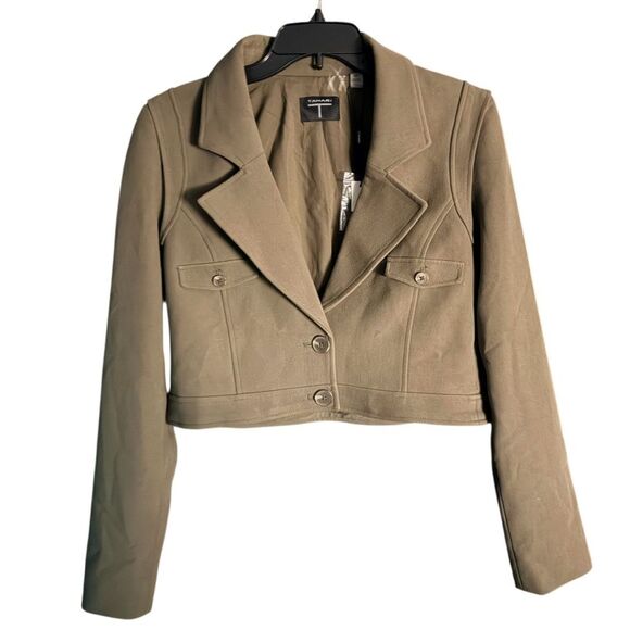 Tahari Jackets & Blazers - NWT! Tahari Cropped Utility Jacket Olive Green Small Petite